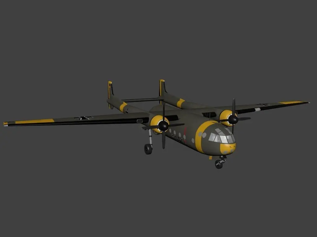 Nord 2501 Noratlas Low-poly 3D model