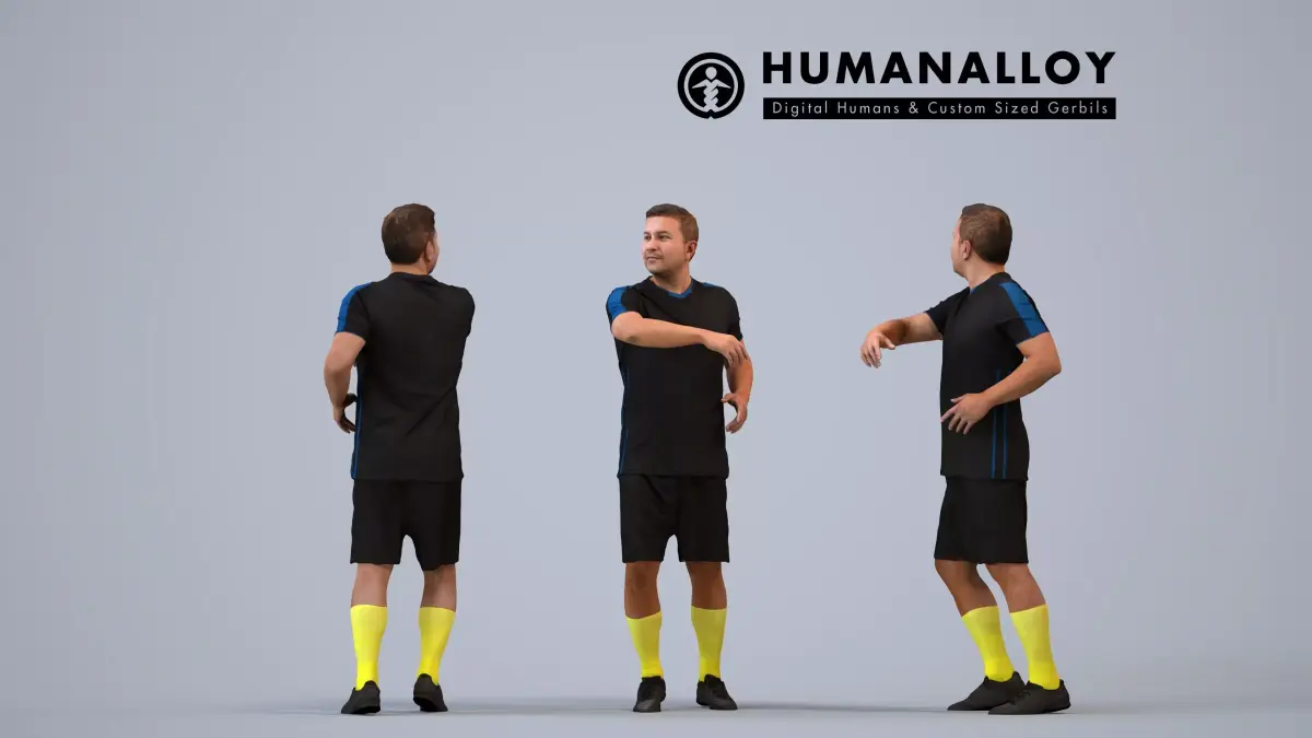 00565Omar005 - Adult Middle Eastern man exercising in athletic 3D model