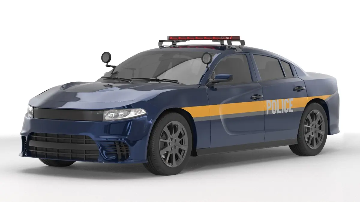 Generic Police Car 01  purchase 3D model
