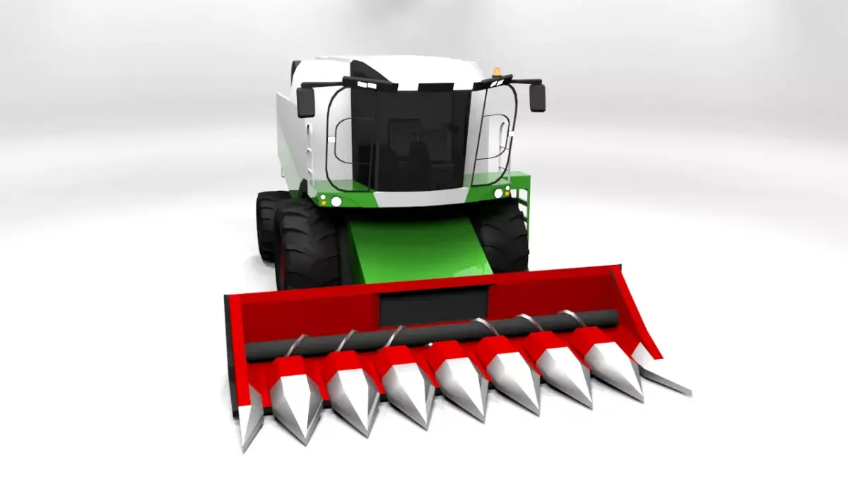 LEXION 560 Low-poly 3D model
