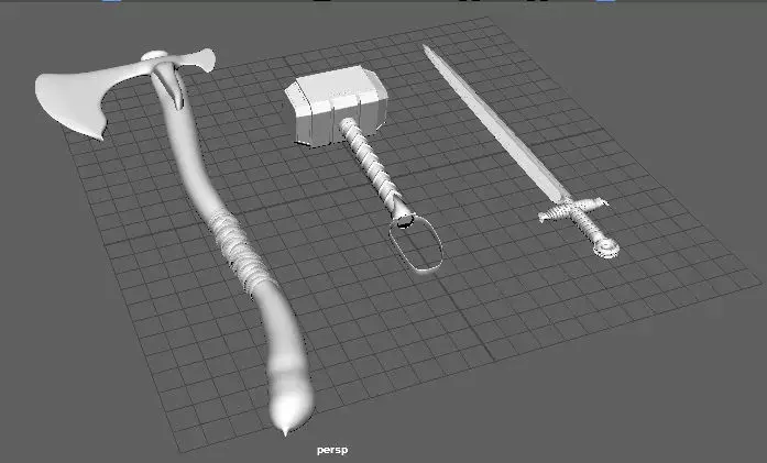 weapons props Free 3D model