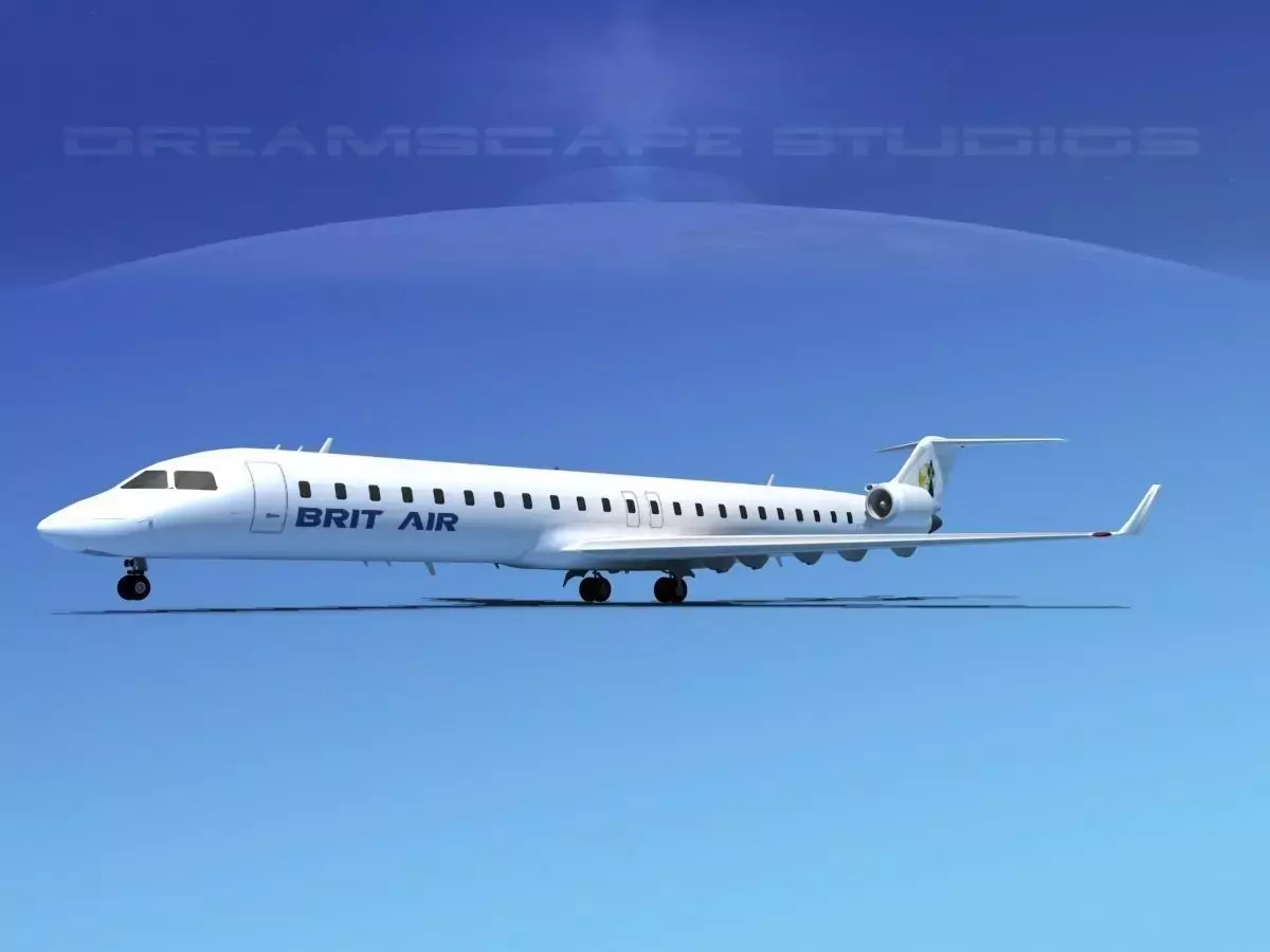 Bombardier CRJ900 Brit Air 3D model