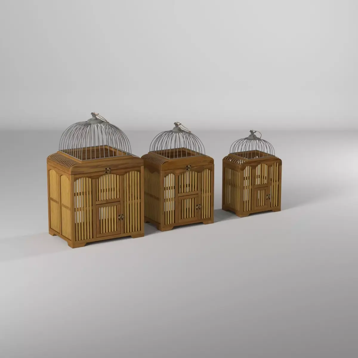 Elosie Decorative Bird Cage Set Animal 3D model purchase