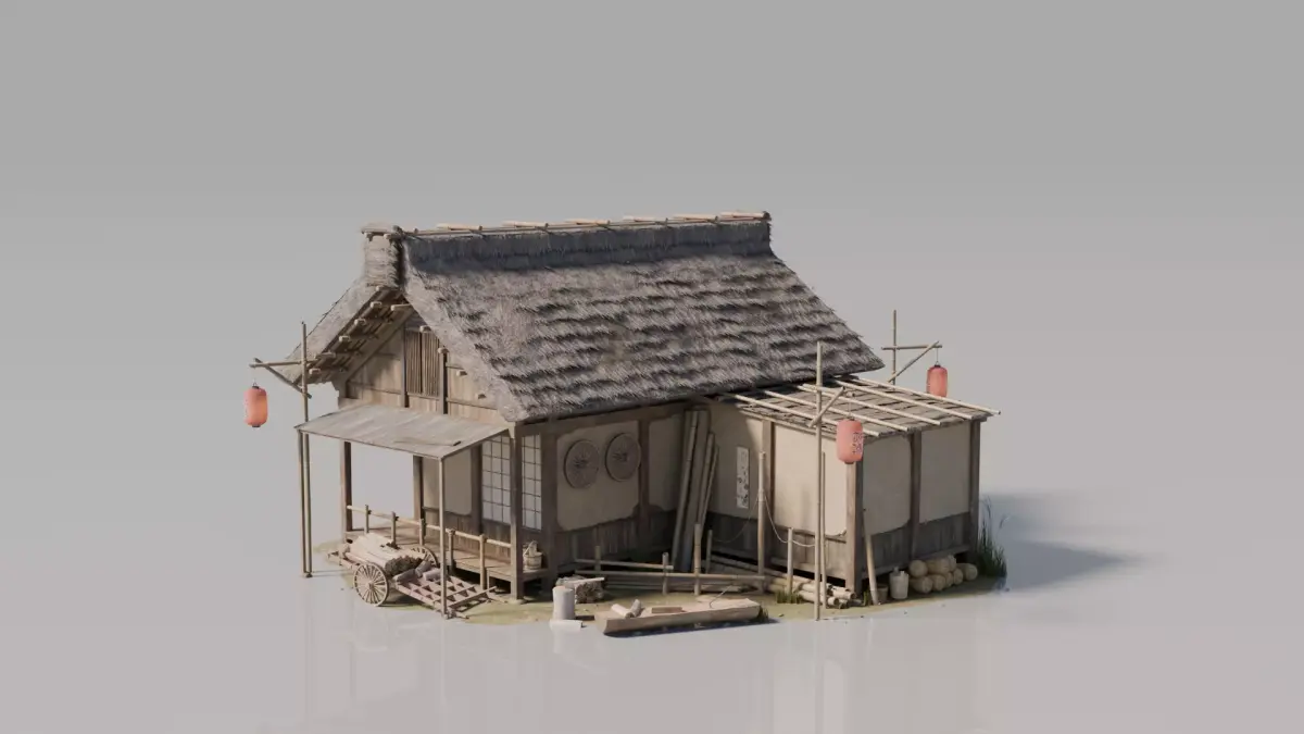 Traditional Japanese House 26 3D model