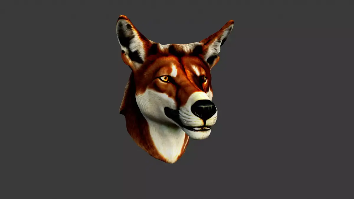 Animal Head Low-poly 3D model 28