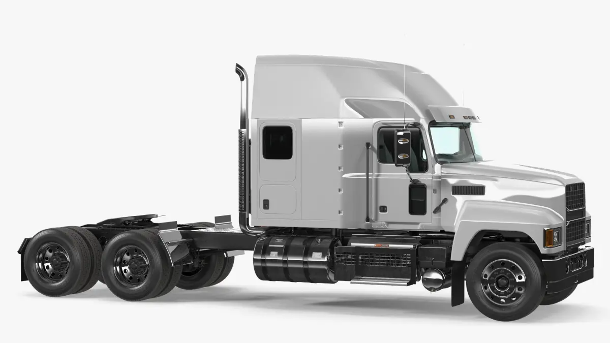 2025 Highway Truck White 3D model