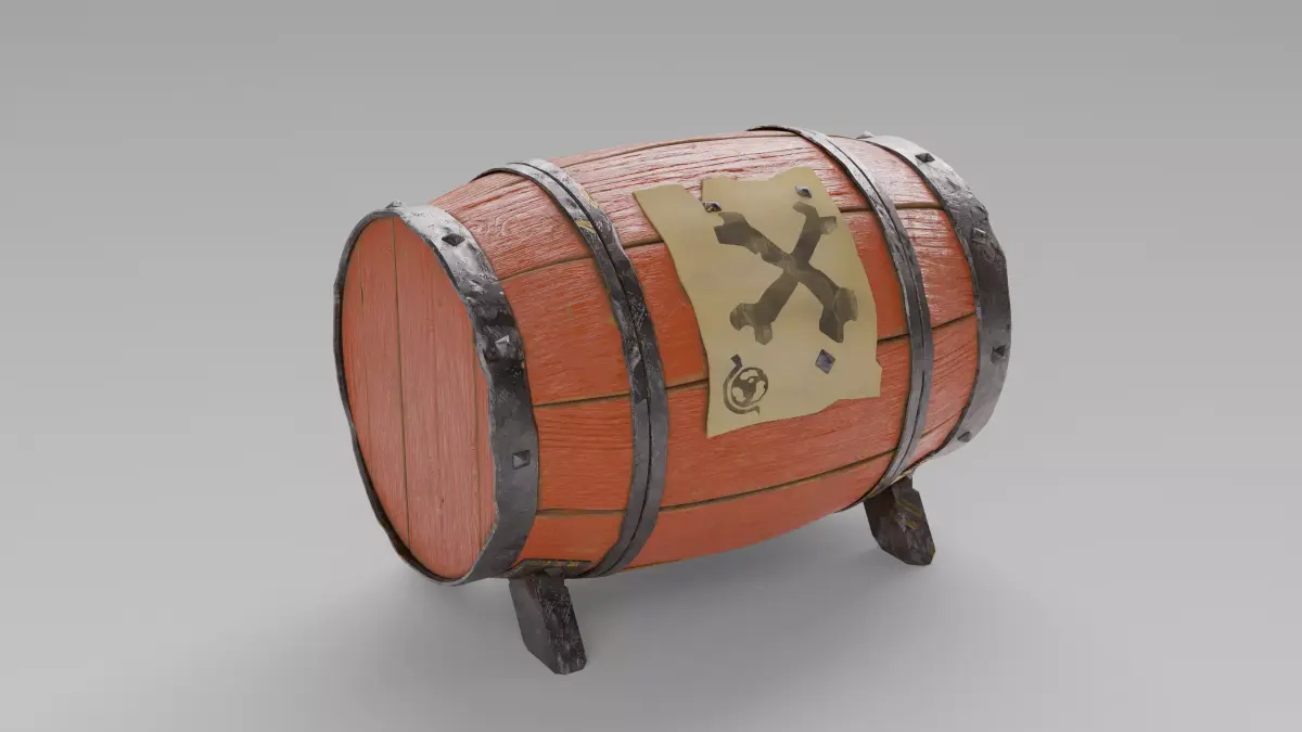  Gunpowder Barrel - The Sea of Thieves 3D model