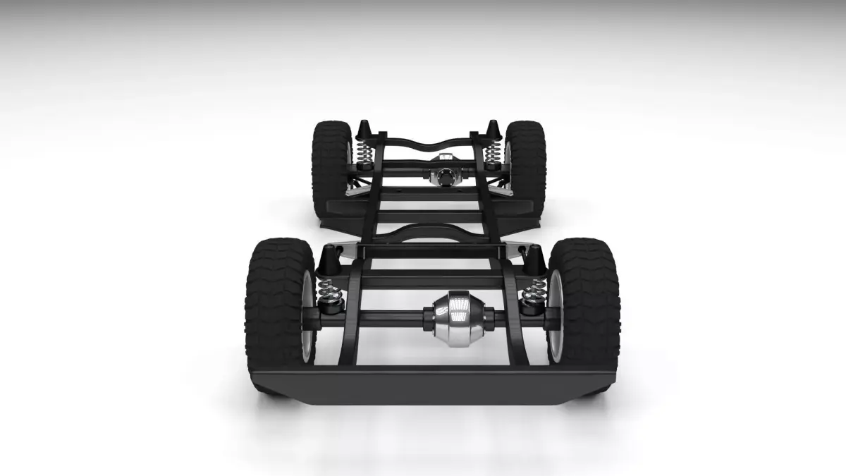 Simple Offroad Chassis 3D model
