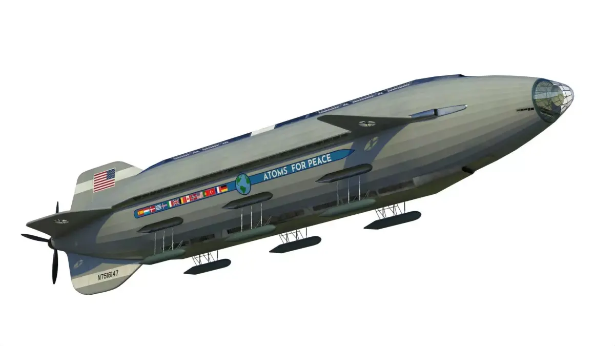 Atoms for peace dirigible 3D model