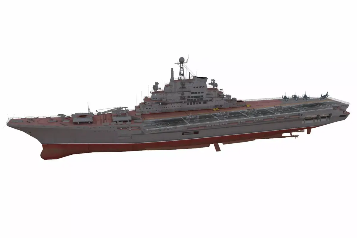 Kiev-class destroyer Low-poly 3D model