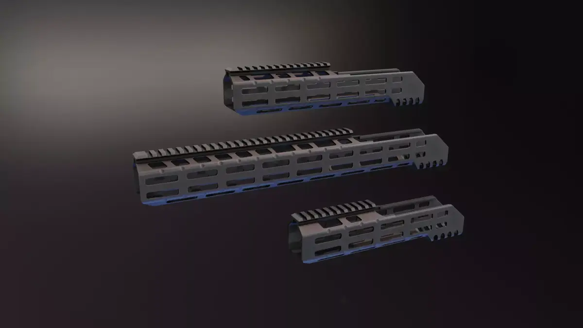 MI MCX Handguard  Low-poly 3D model