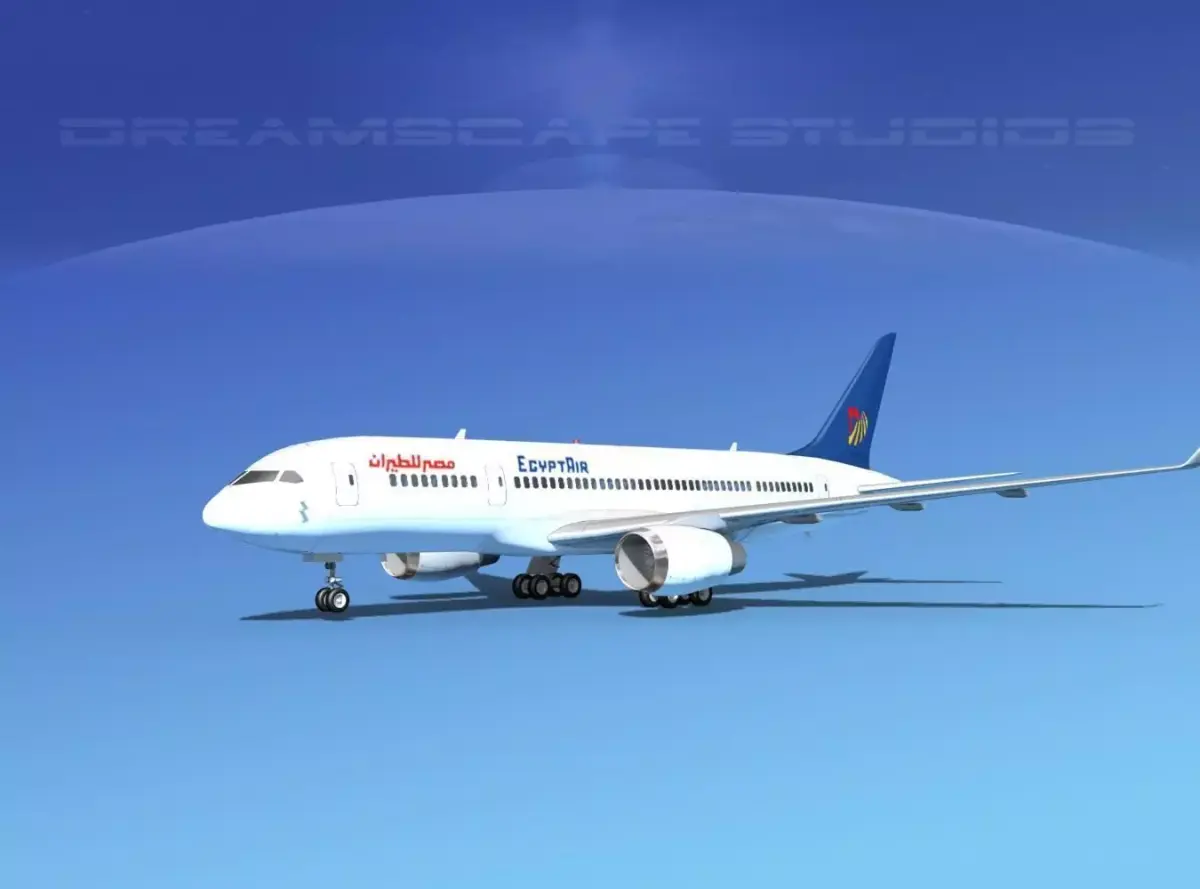 Boeing 787-8 Egypt Air 3D model