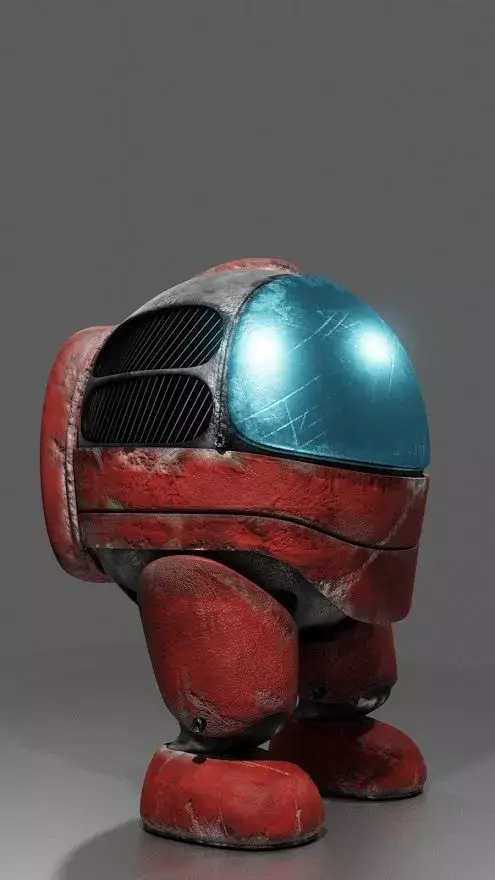 Realistic AmongUs Crewmate 3D model