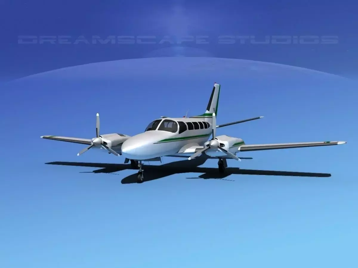 Cessna 404 Titan Courier V05 3D model