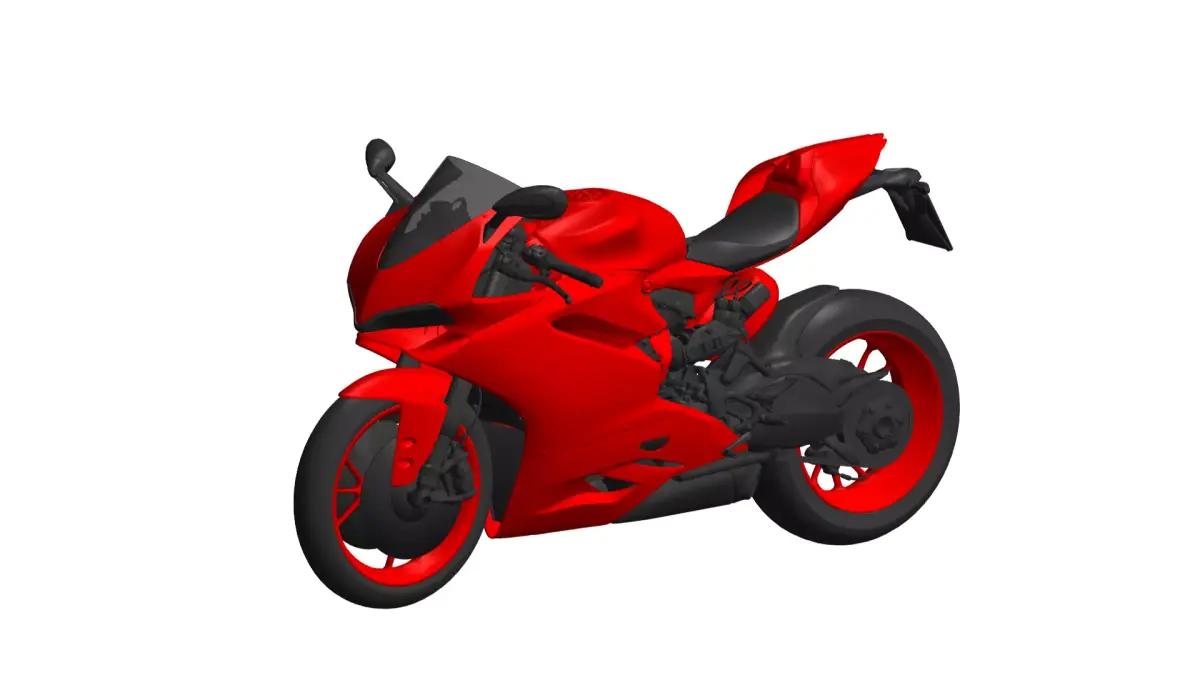 Ducati 959 Panigale Motorcycle 3D model