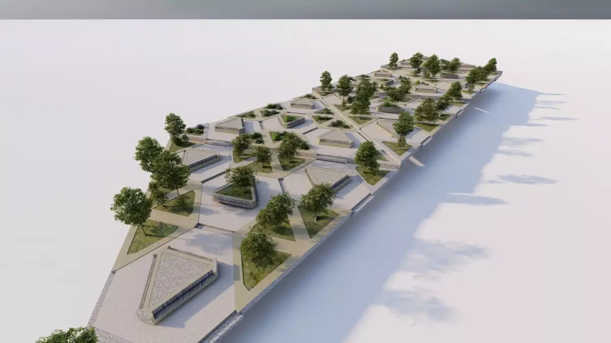 public park-Private Park Landscape 3D model 6