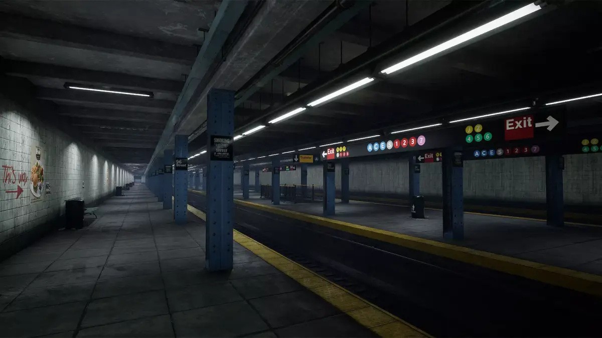 Subway Station 3D model get