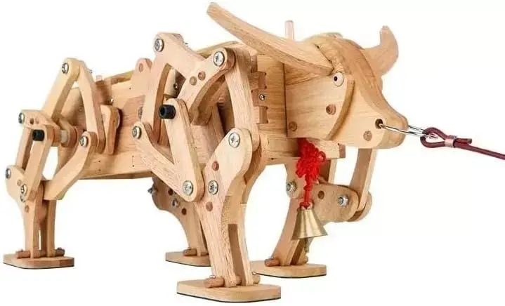 3D Wooden Mechanical Bull Puzzle Model 3D model