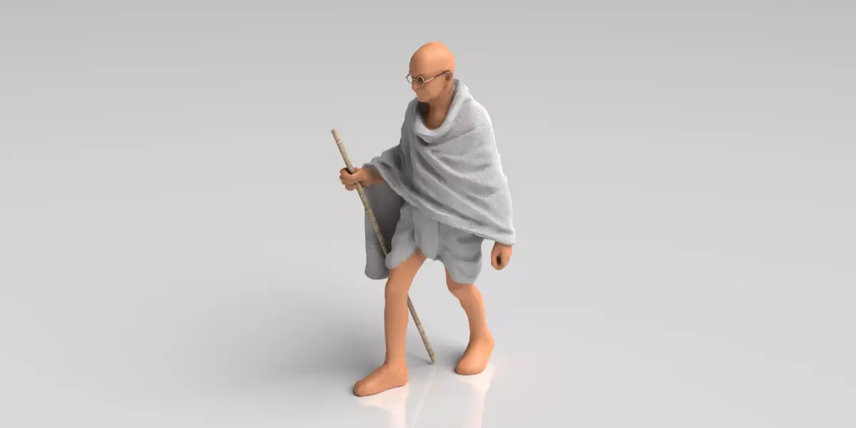 Mahatma Gandhi - Statue 3D model