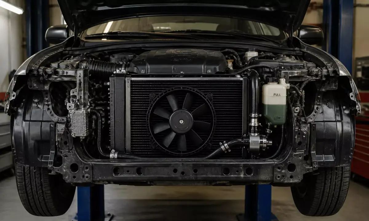 Automotive Cooling Radiator System Model 3D model