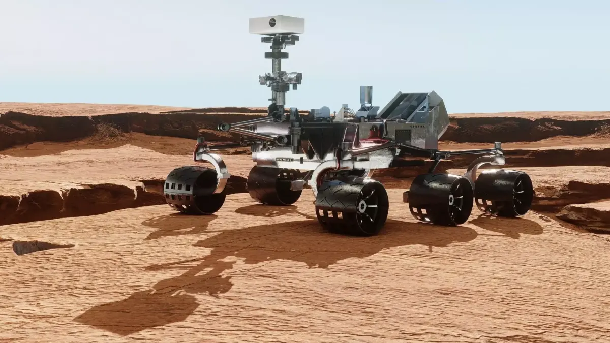 Mars rover and planet surface 3D model 3D Model Pack