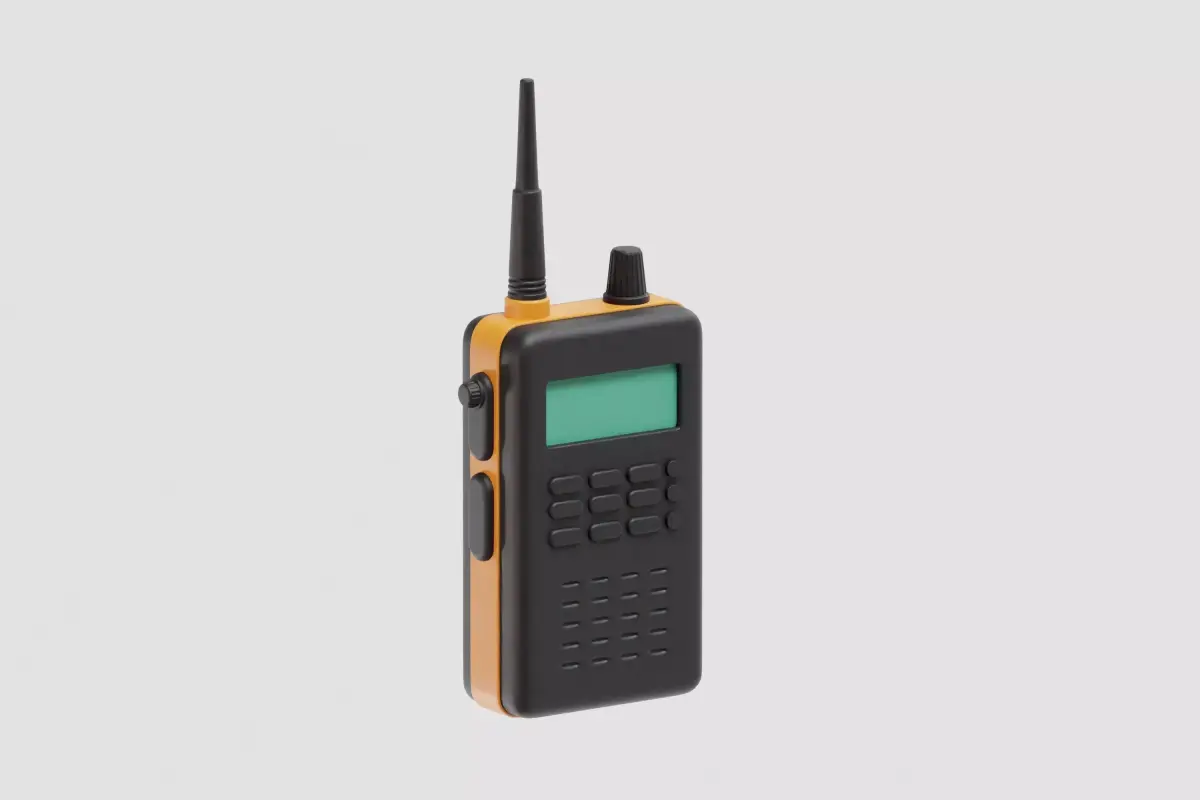 Walkie Talkie Low-poly 3D model shop