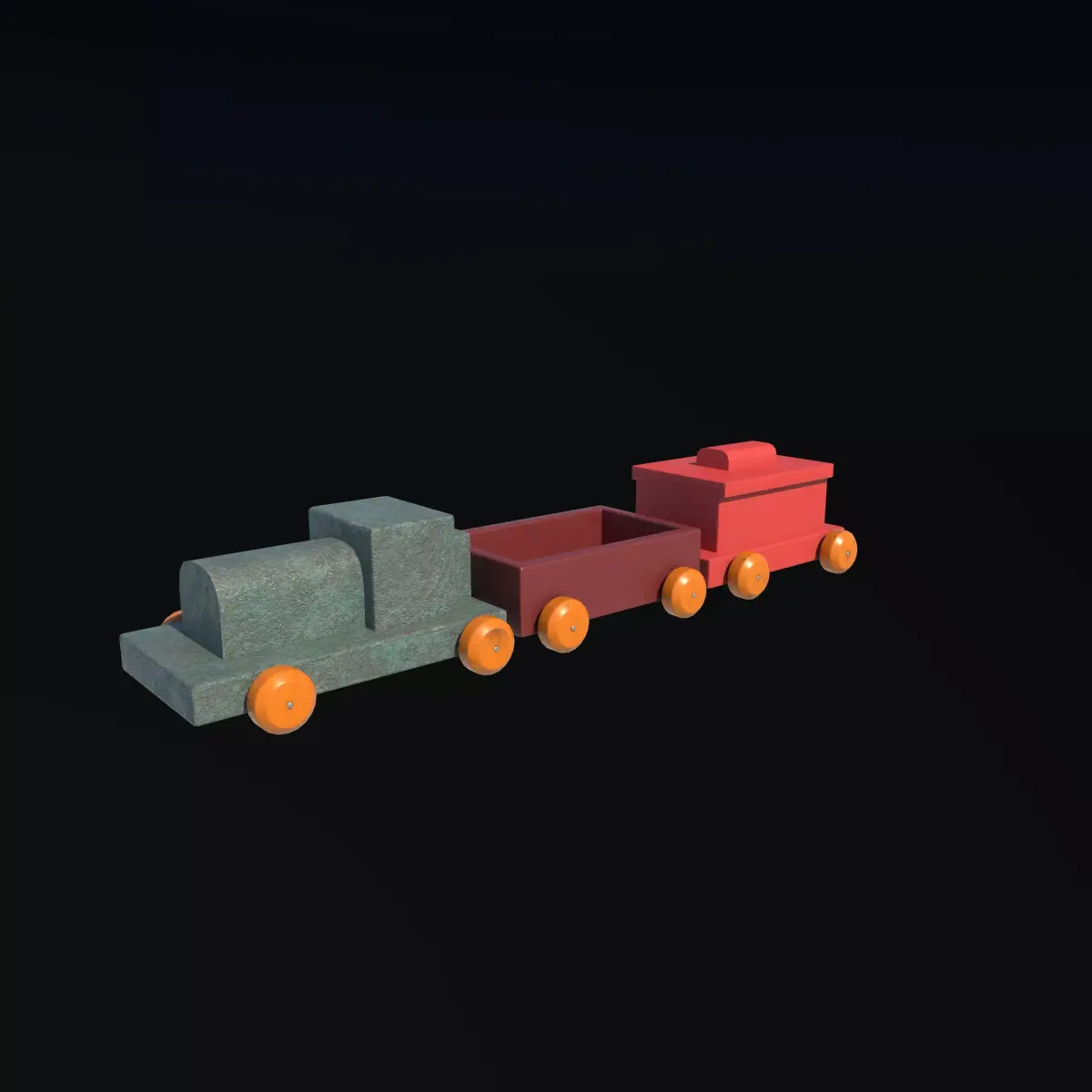 toy train 3D model 14