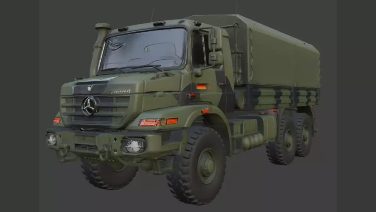 Military Truck 3D Model 3D model