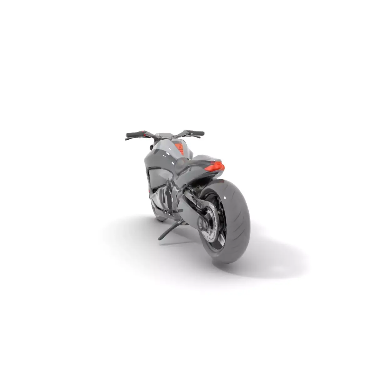 Sleek Black Motorcycle model pack Low-poly 3D model purchase