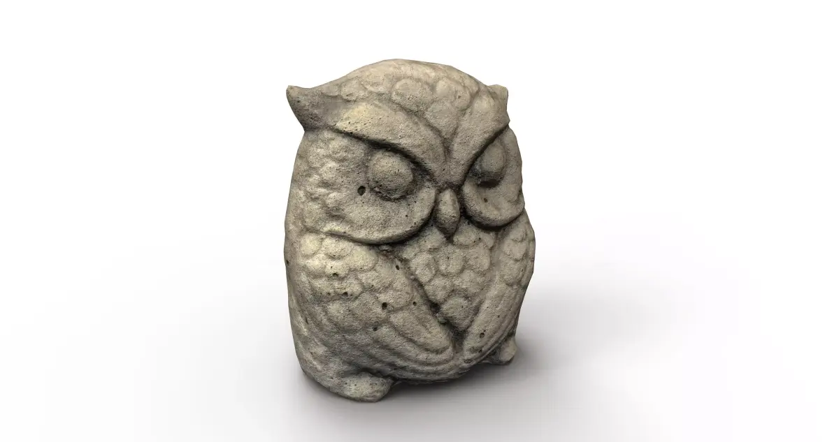 Owl Ornament  Low-poly 3D model