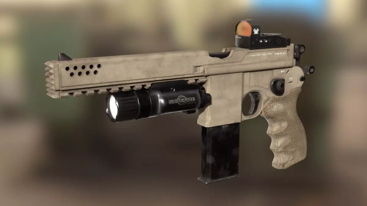 Mauser C96 Sand Tacticool Low-poly 3D model