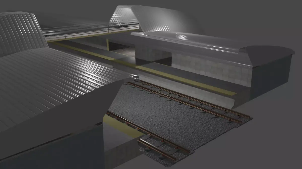 TrainStation - Estacao de Trem  3D model