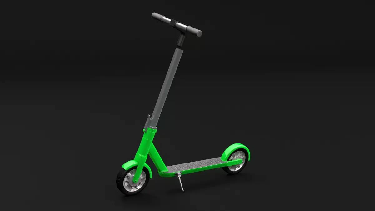 Kick Scooter Low-poly 3D model get