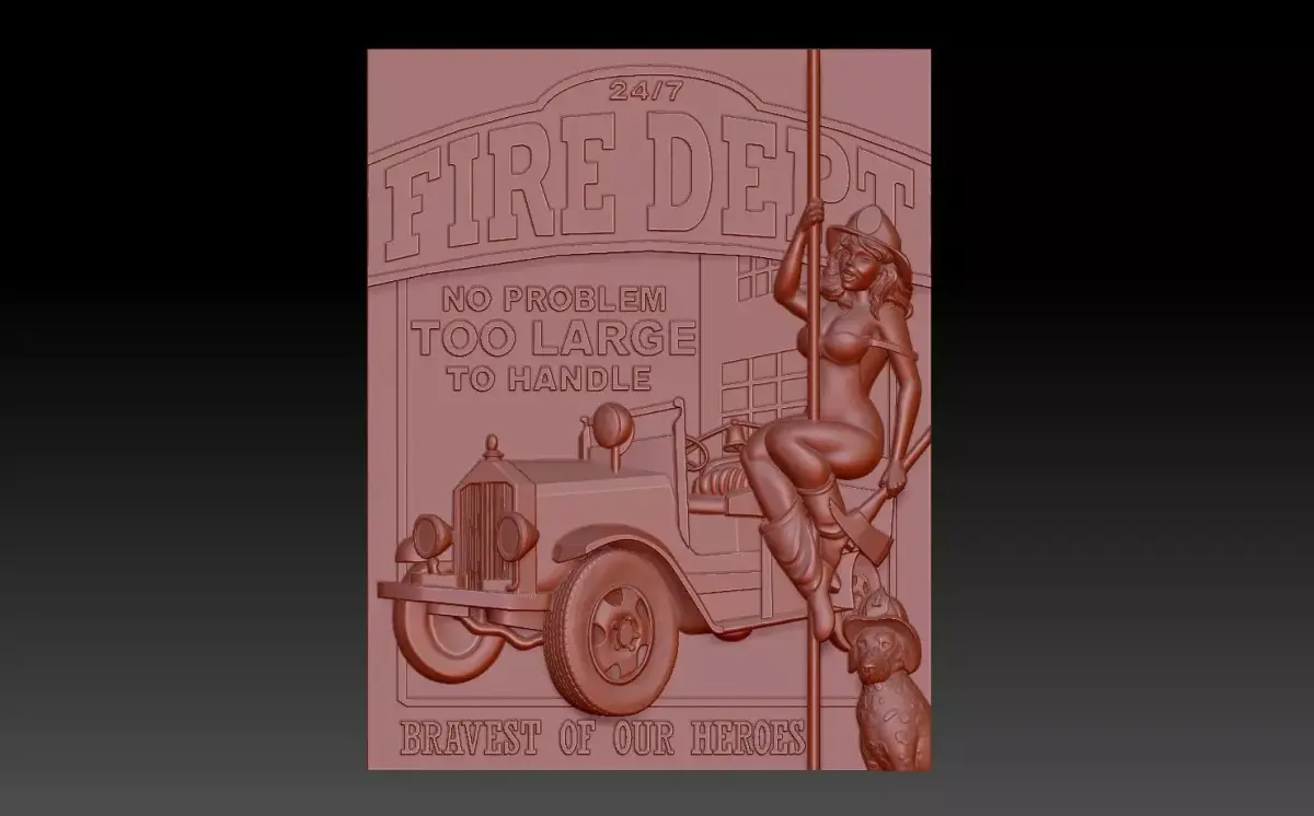 Fire dept 3D print model