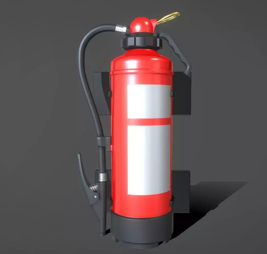 High-Poly Fire Extinguisher 3D model