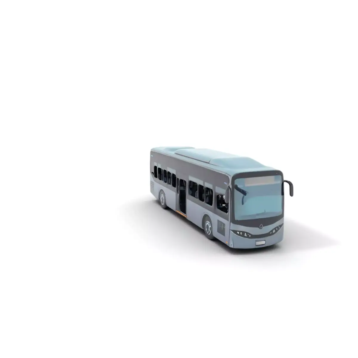 Sleek Urban Bus model pack Low-poly 3D model purchase
