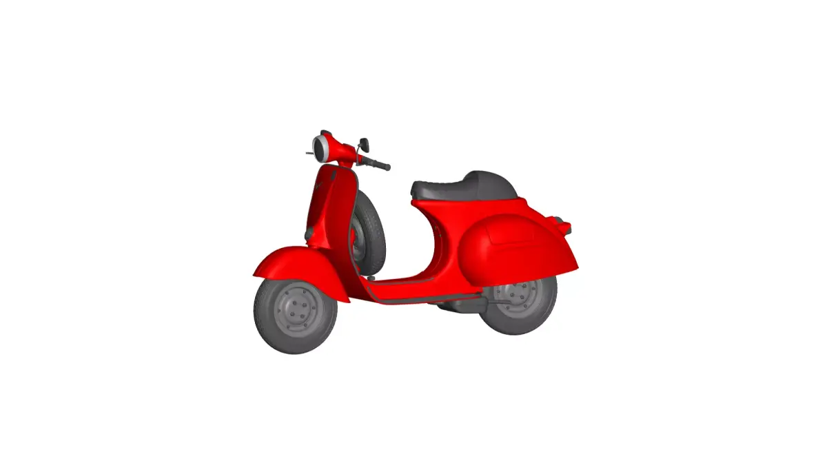 Vespa Cafe Racer 3D model