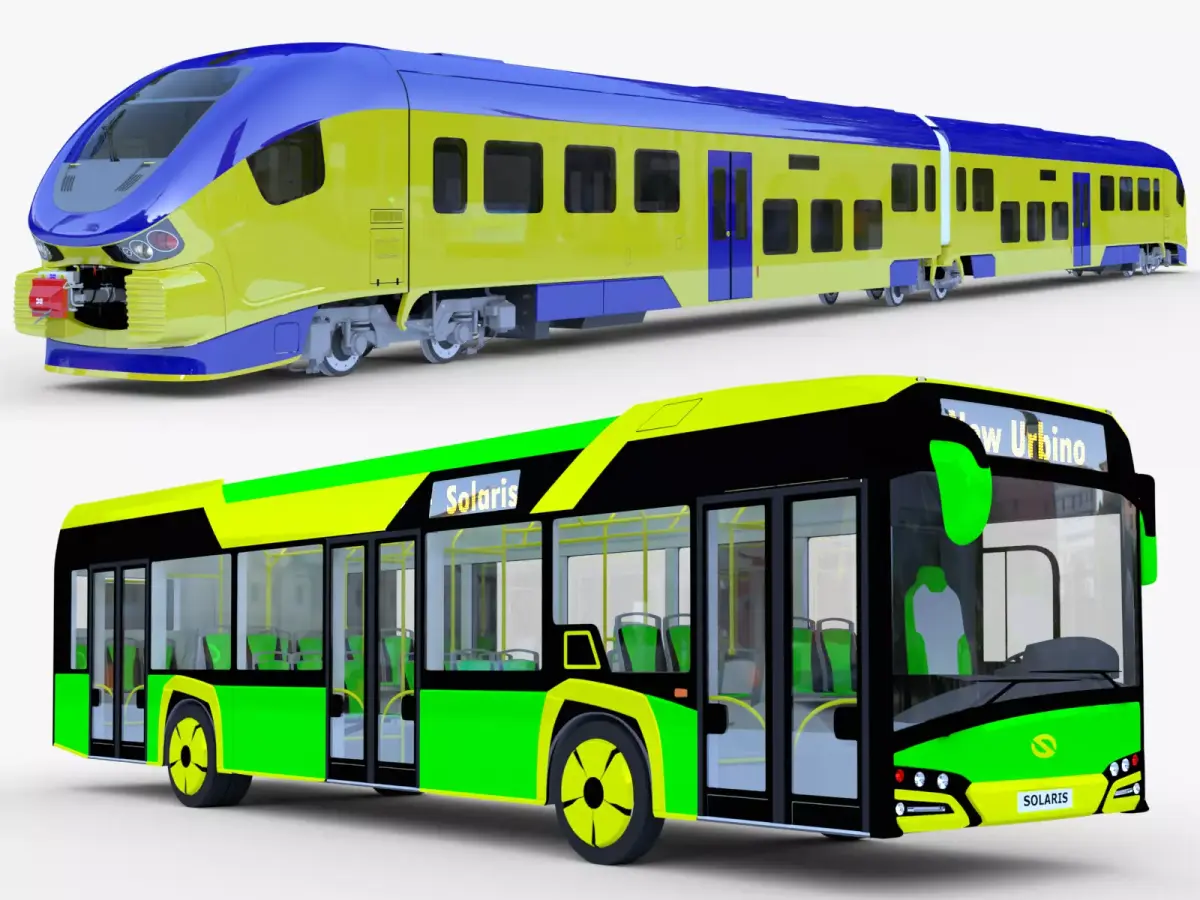 Pesa Link and Solaris Urbino 3D Model Pack