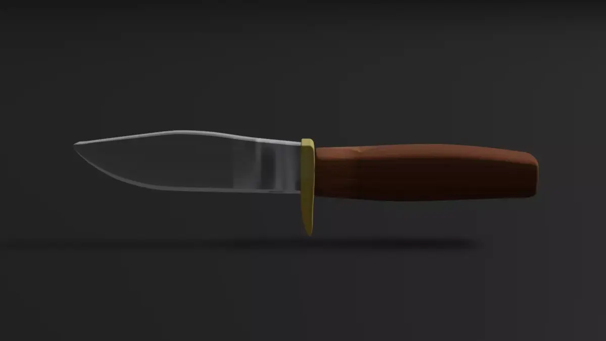 Combat Knife 3D model 4