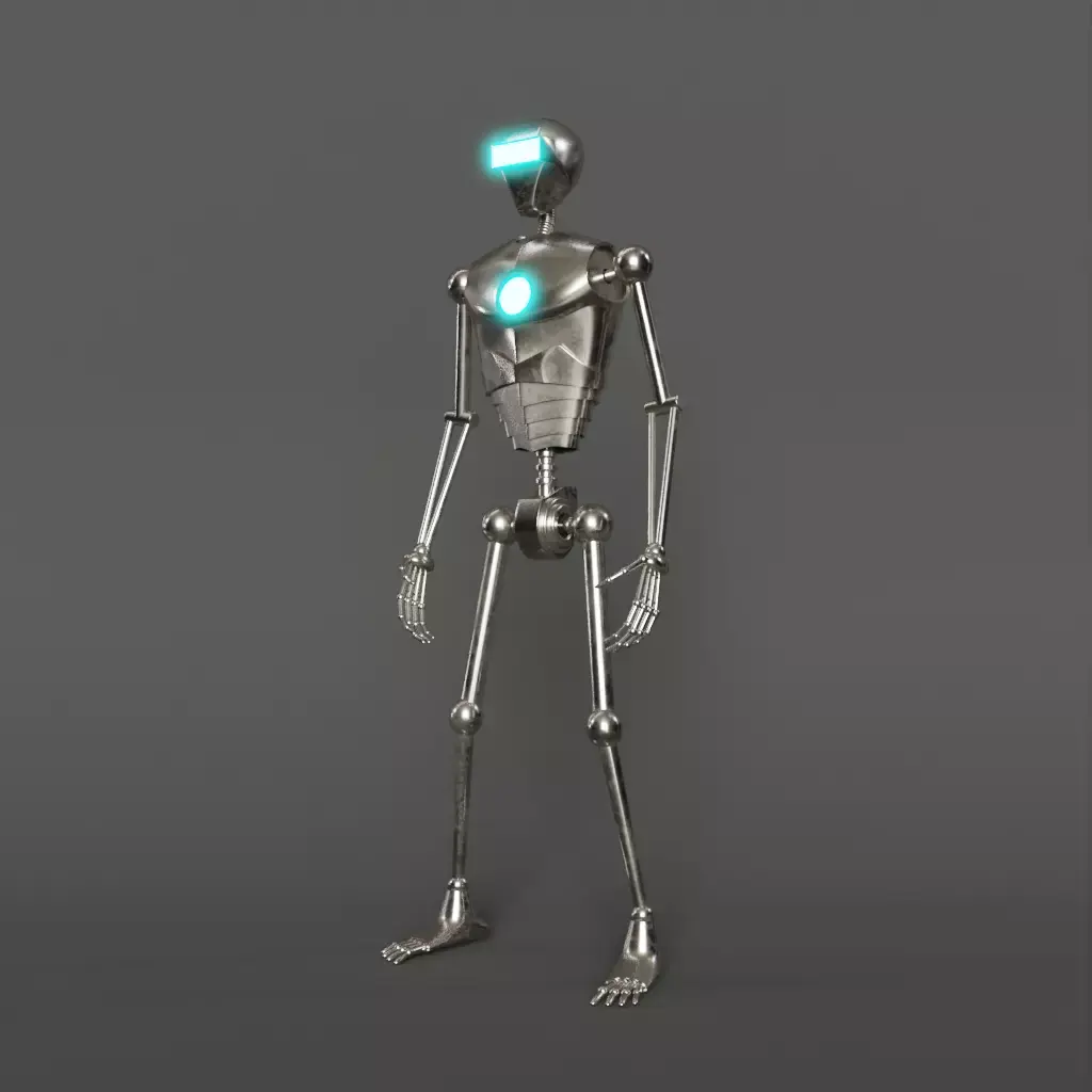 Humanoid Robot Low-poly 3D model buy