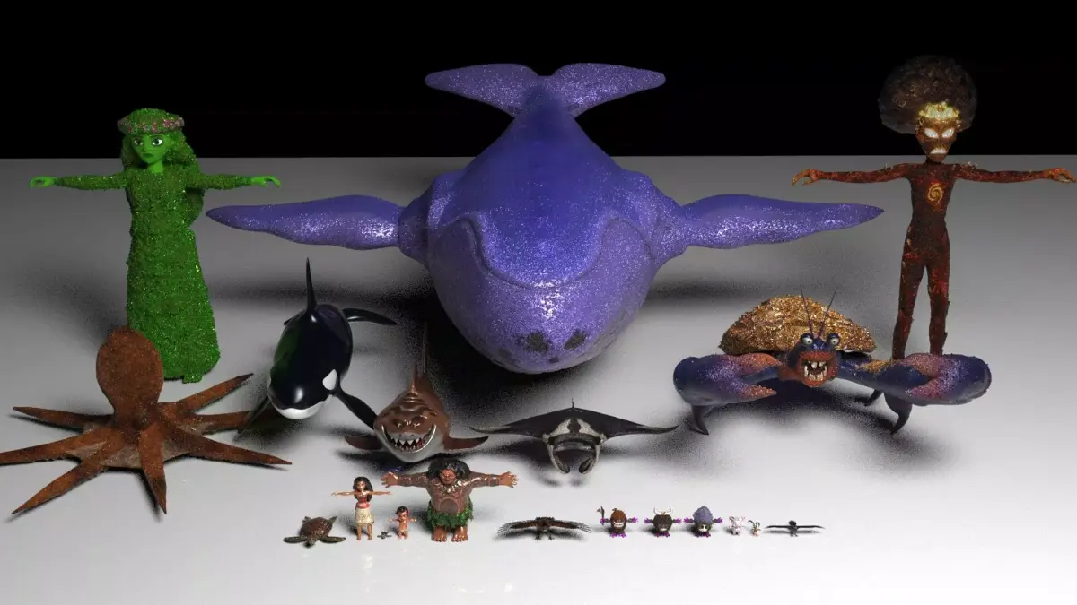 Moana  Characters Pack 20 3D model