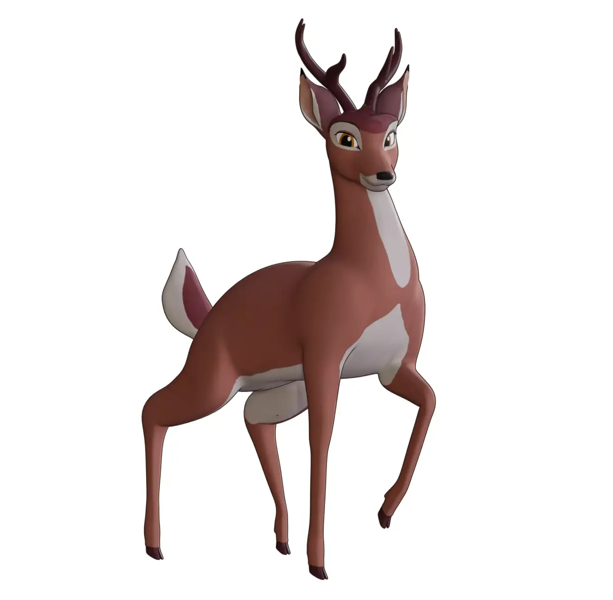 Buck Bambi  Low-poly 3D model