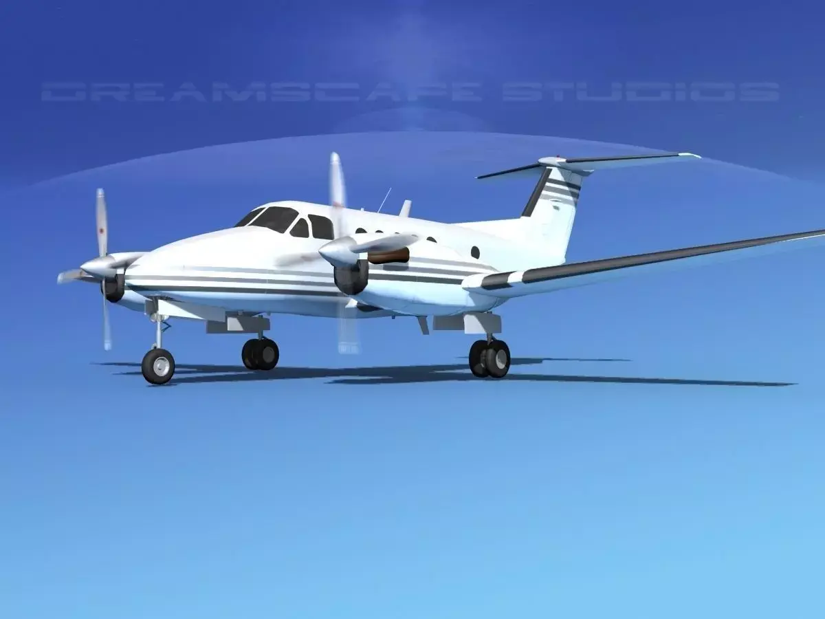 Beechcraft B200 GT King Air V15 3D model