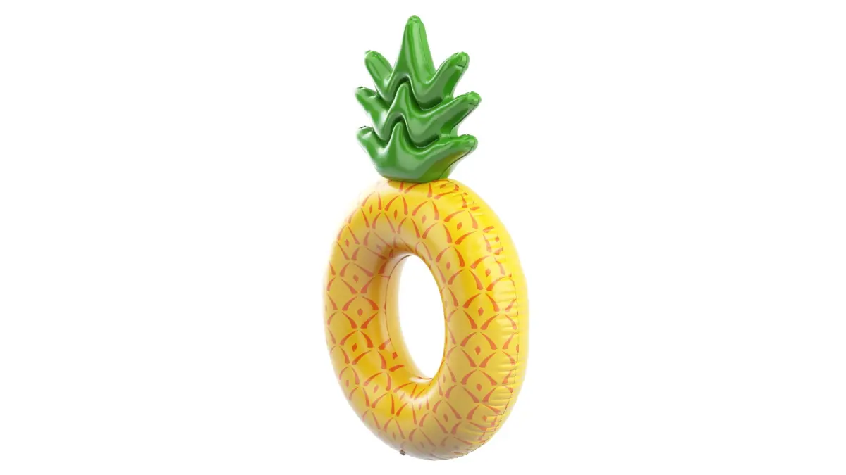 Inflatable Pineapple Pool Toy 3D model