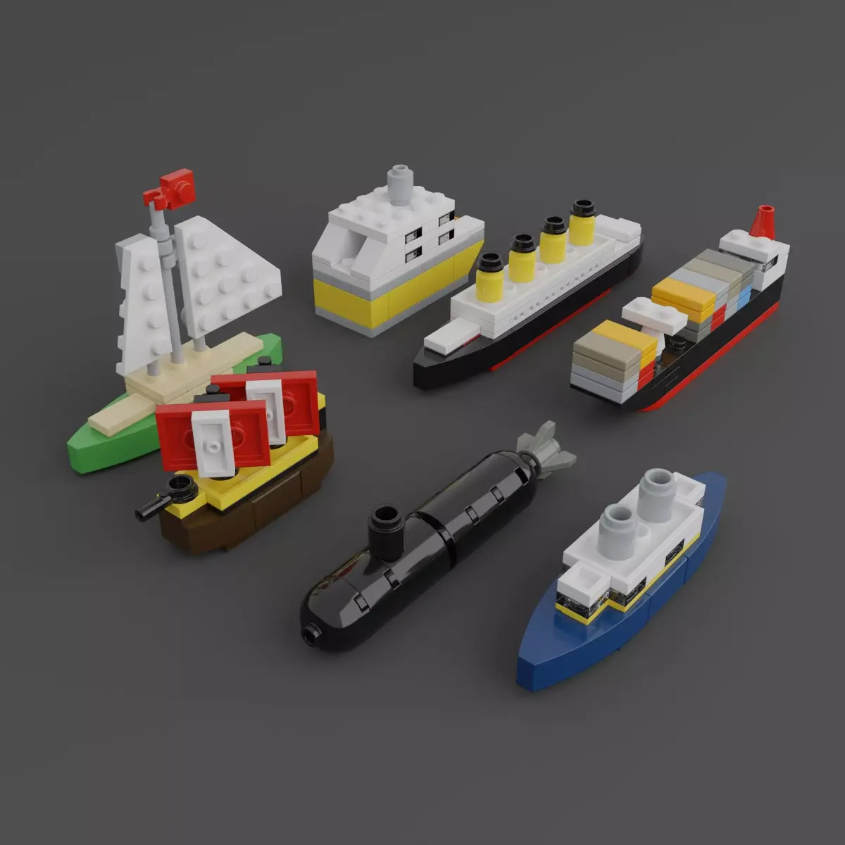 LEGO Mini Vehicles Pack 3D model