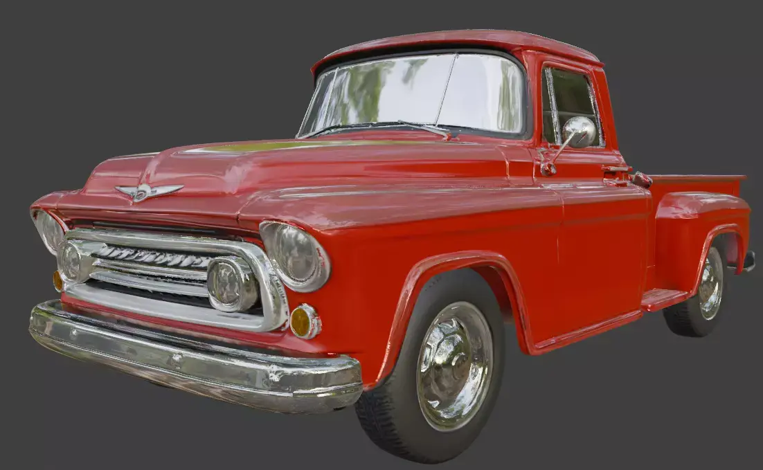 Vintage Rusty Pickup Truck 3D Model 3D model 29