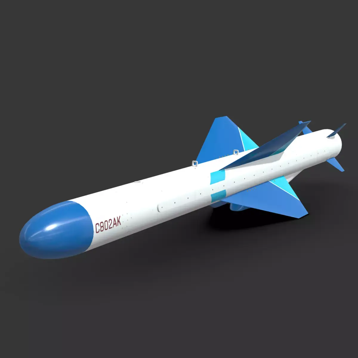 C-802AK Chinese ALCM Display Livery Low-poly 3D model