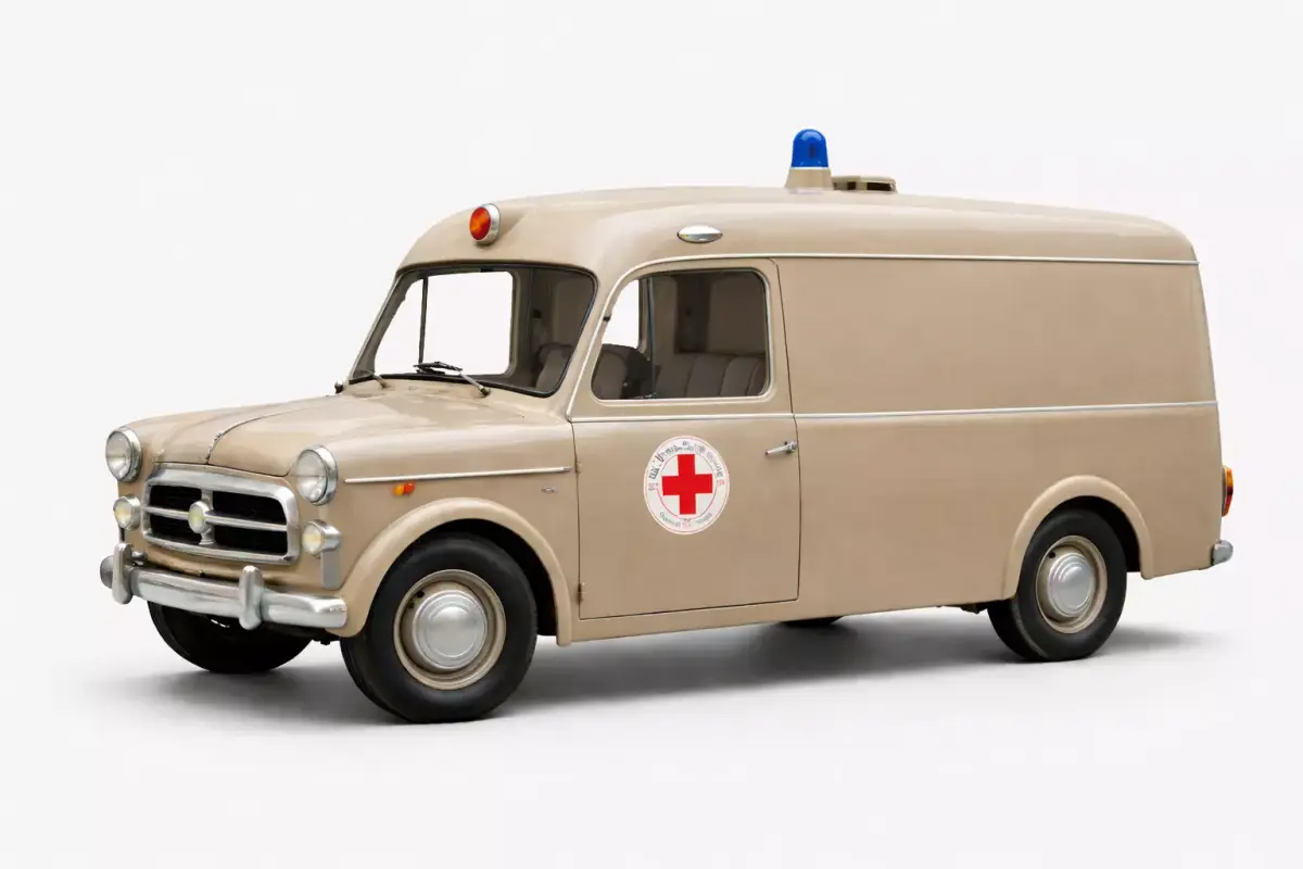 1950 Vintage Ambulance Classic Emergency Response Vehicle 3D model