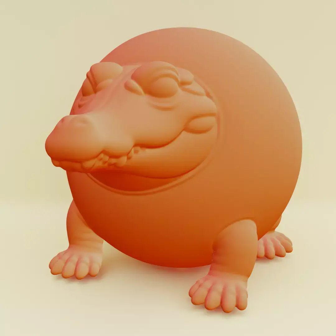 Glorbo Fruttodrillo Italian brainrot Printable 3D print model