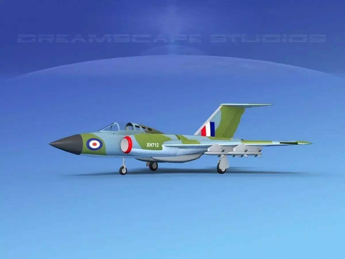 Gloster F-9 Javelin V04 3D model